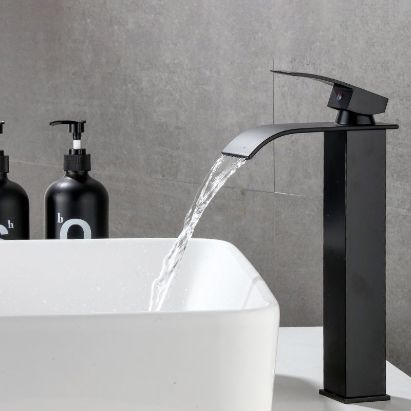 BowLift | Basin Waterfall Outlet Single Lever Tap with LED Light