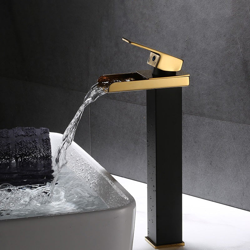 BowLift | Basin Waterfall Outlet Single Lever Tap with LED Light