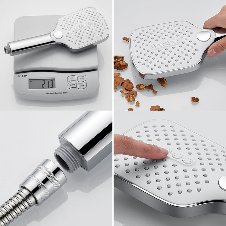 BowLift | Contemporary Fixed Shower Head Square Metal Shower Head Combo