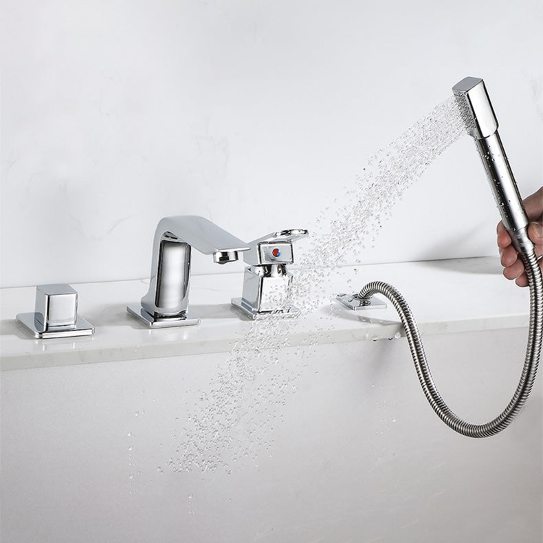 BowLift | Bathroom faucet lever handle brass handheld shower sink faucet