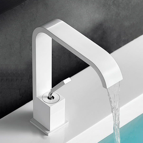 BowLift | Unique Sink Faucet Bathroom Brass Solid Color Waterfall Spout Faucet