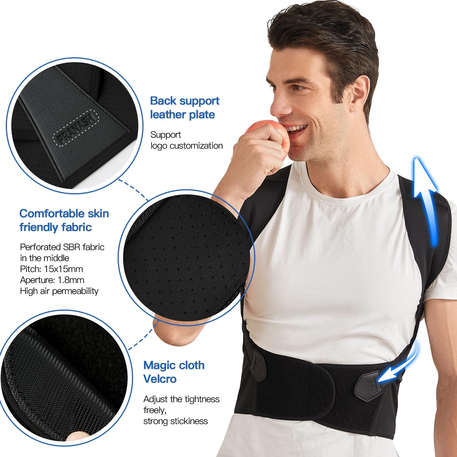 BowLift | Back Posture Corrector | Adjustable, Breathable Design for Men & Women to Improve Posture and Reduce Back Pain