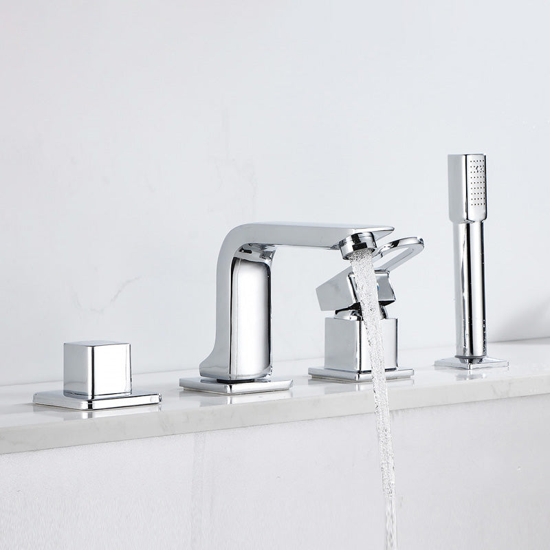 BowLift | Wall Mounted Faucet Brass Lever Handle Bathroom Faucet Hand Shower