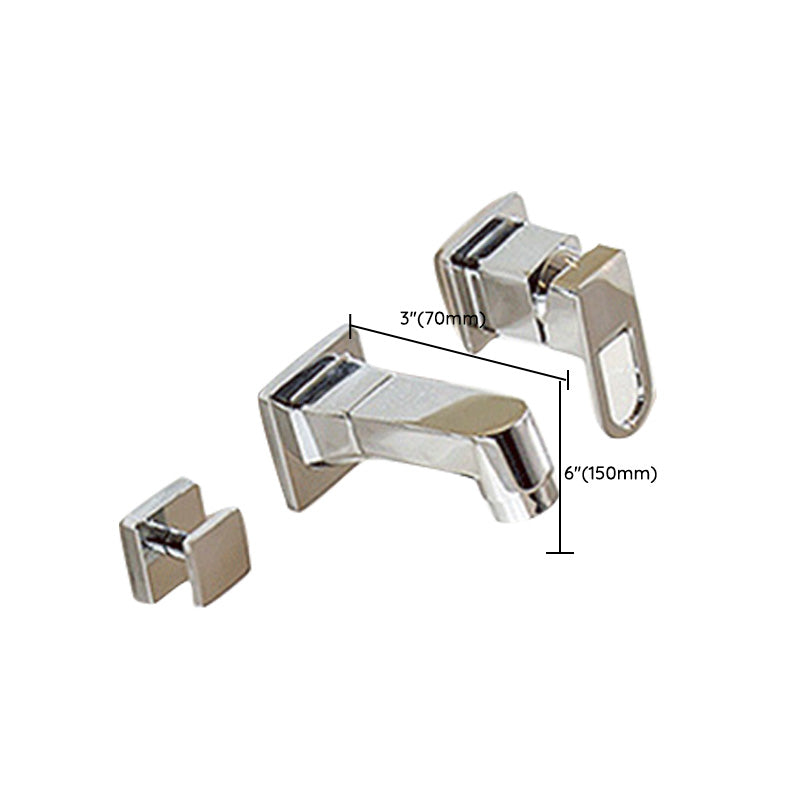 BowLift | Wall Mounted Faucet Brass Lever Handle Bathroom Faucet Hand Shower
