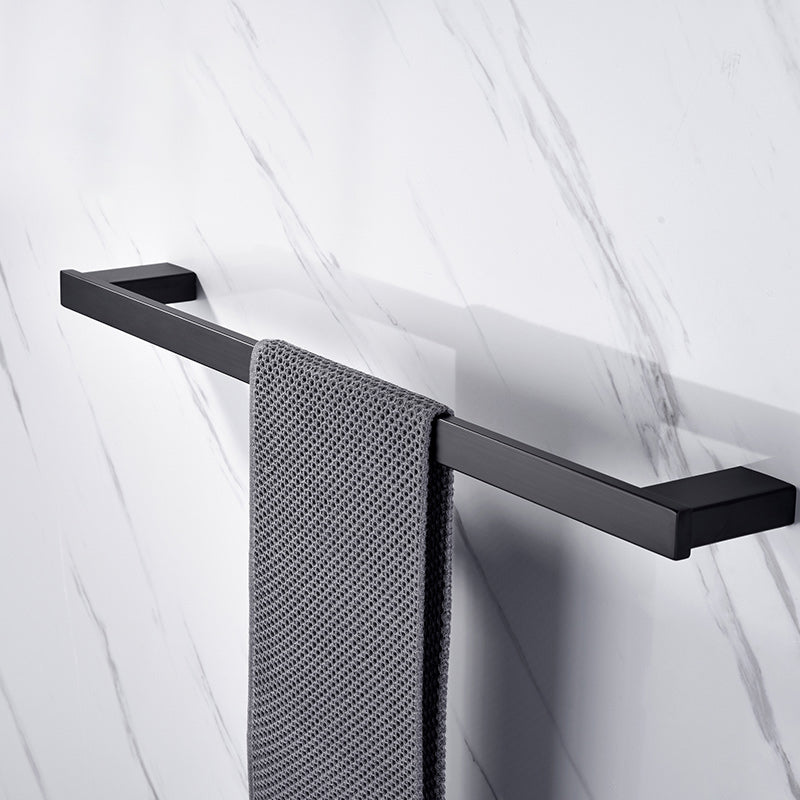 BowLift | 5-piece Modernism Bath Accessory Set in Matte Black Stainless Steel