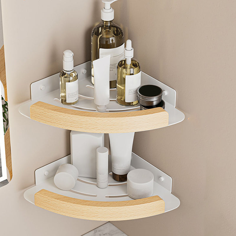 BowLift | White Metal and Solid Wood Bathroom Accessories Hardware Set
