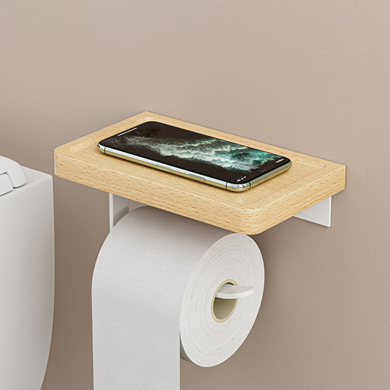 BowLift | White Metal and Solid Wood Bathroom Accessories Hardware Set