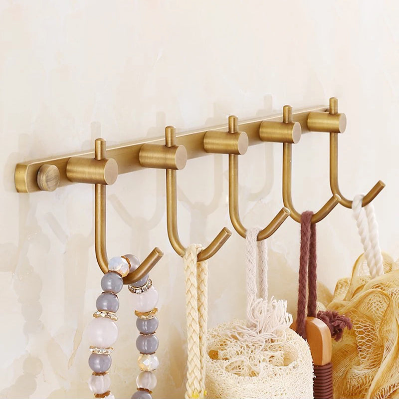 BowLift | 4-piece traditional bathroom accessory set Gold Brass bathroom accessory hardware set