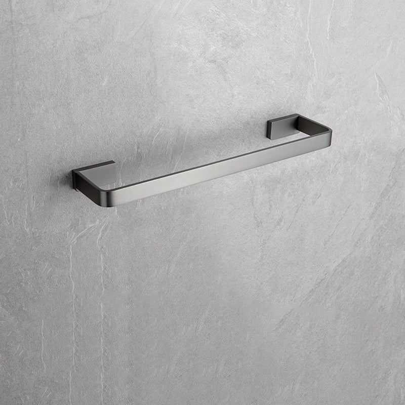 BowLift | Gray metal modern bathroom accessories as a single piece or as a set