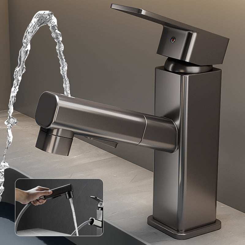 BowLift | Contemporary bathroom sink faucet single-handle swivel spout sink faucet