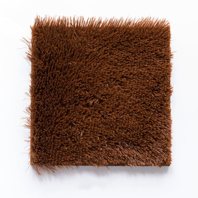 BowLift | Basic carpet tiles solid color long pile square bedroom carpet tiles