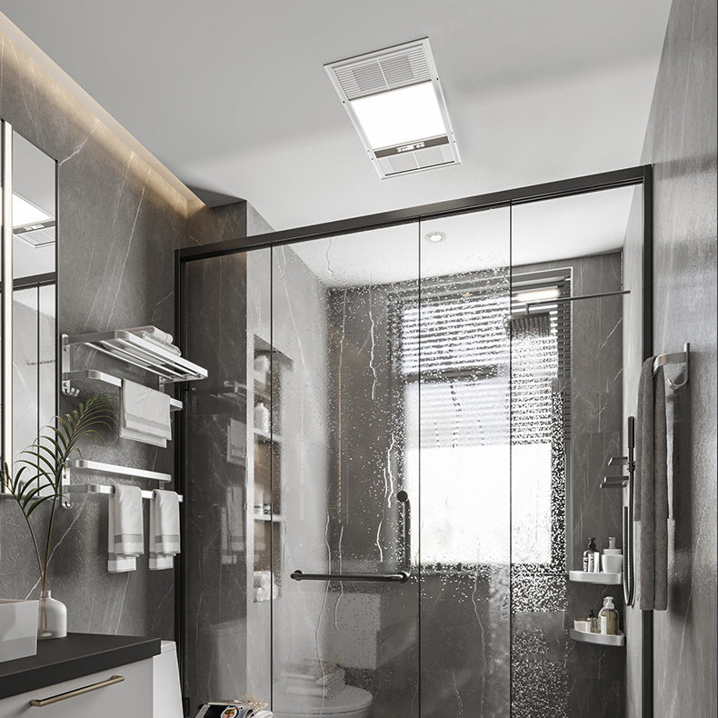 BowLift | 7-piece Bathroom Accessory Set Modern Aluminum Bathroom Set in Silver