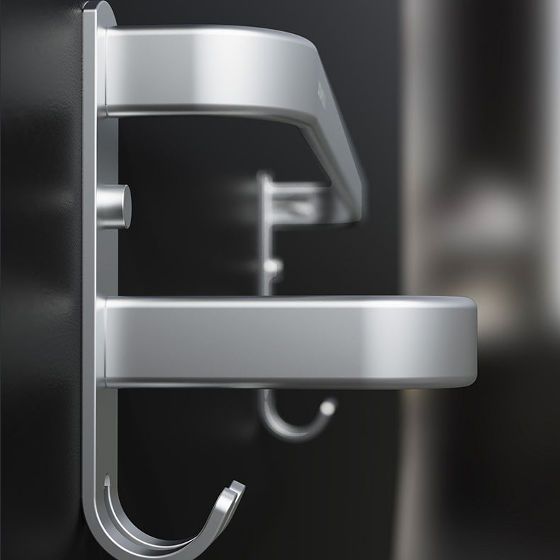 BowLift | 7-piece Bathroom Accessory Set Modern Aluminum Bathroom Set in Silver