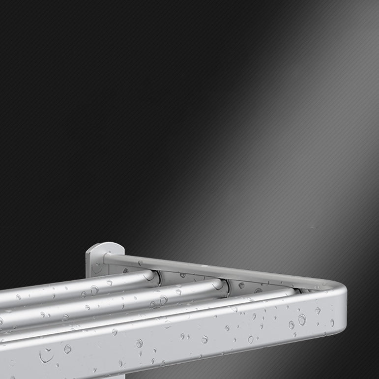 BowLift | 7-piece Bathroom Accessory Set Modern Aluminum Bathroom Set in Silver