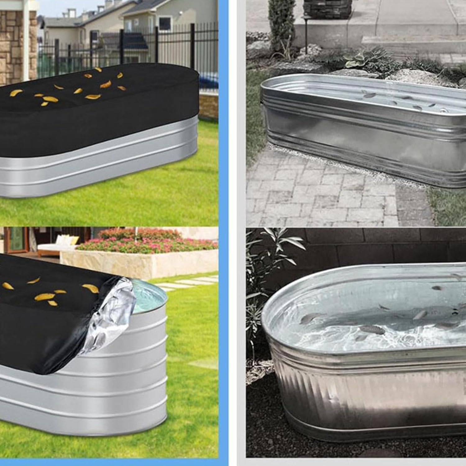 BowLift | Ice Bath Tank Cover – Waterproof UV-Resistant Rip-Proof Protective Lid – Novyra