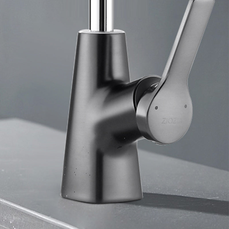 BowLift | Swivel Spout Sink Faucet Brass Bathroom Low Arc Mixer
