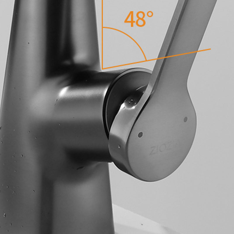 BowLift | Swivel Spout Sink Faucet Brass Bathroom Low Arc Mixer