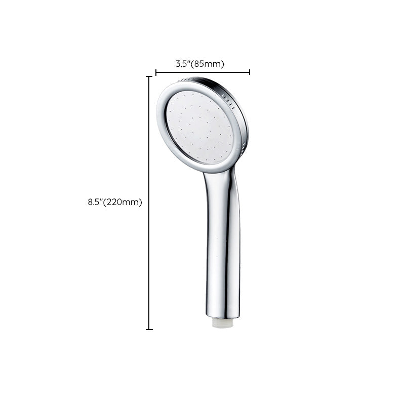 BowLift | Contemporary Silver Round Shower Head Water Efficient Standard Spray Head