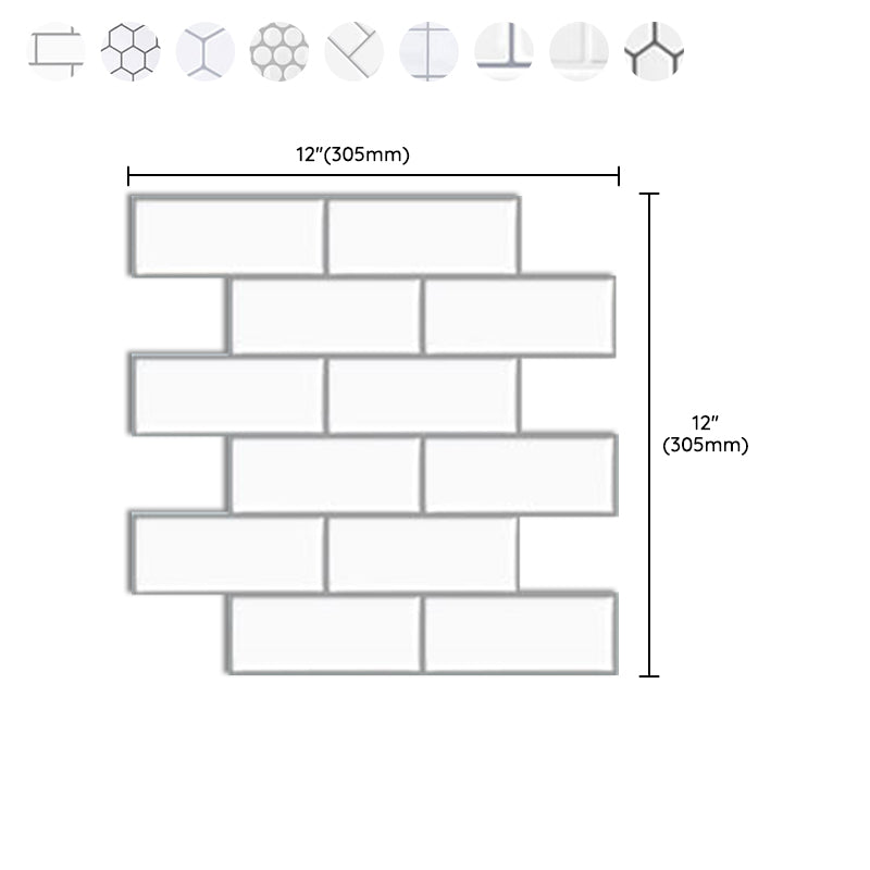 BowLift | Subway Tile Wallpaper Plastic Peel and Stick Wall Tile