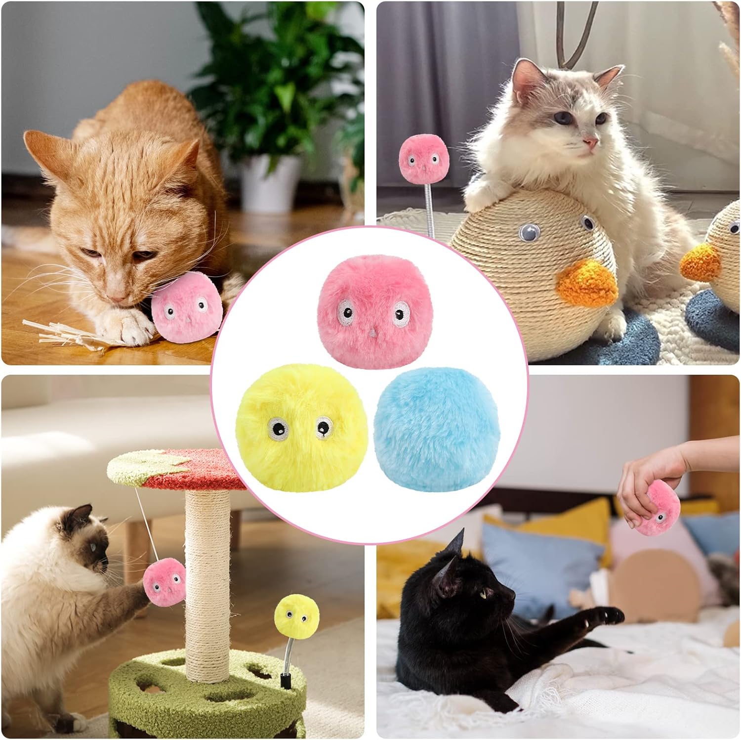 BowLift | – smarter interactive plush ball for cats | buy 1, get 1 free 🎁