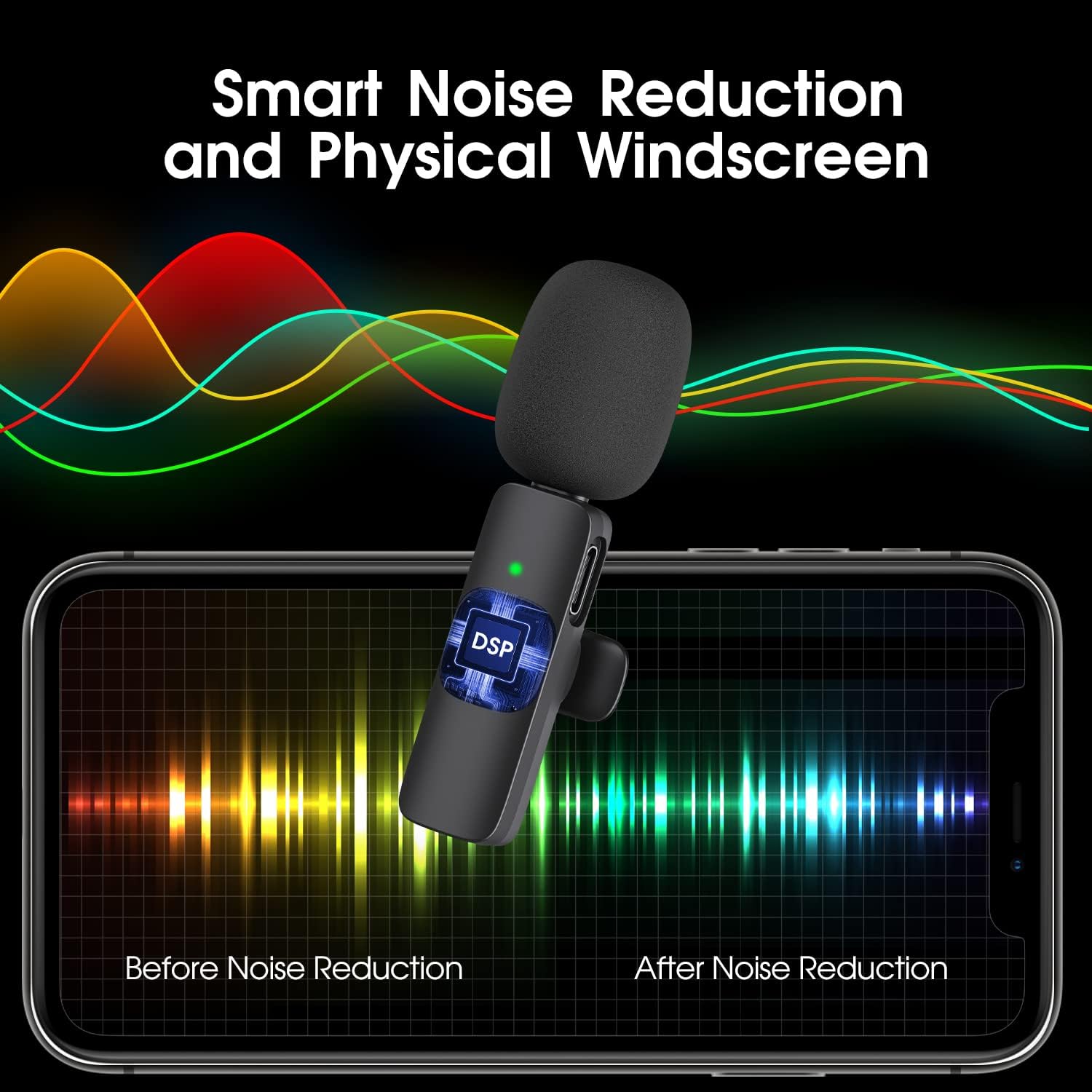 BowLift | 2-Pack wireless microphone for iPhone iPad