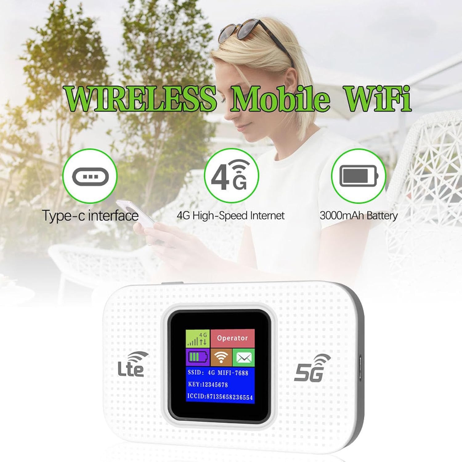 BowLift | 4G LTE USB WiFi Hotspot Modem with 300Mbps Speed and 3000mAh Battery – Netvora
