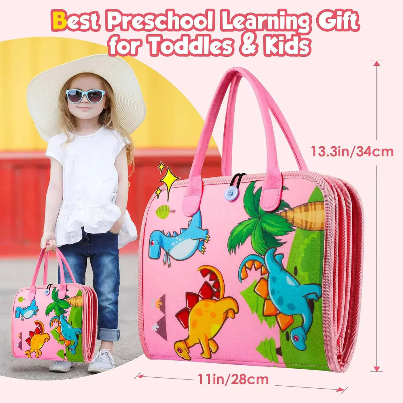 BowLift | Discover Felt Montessori Press Board – Educational Activity Book for Toddlers (2–4 years)