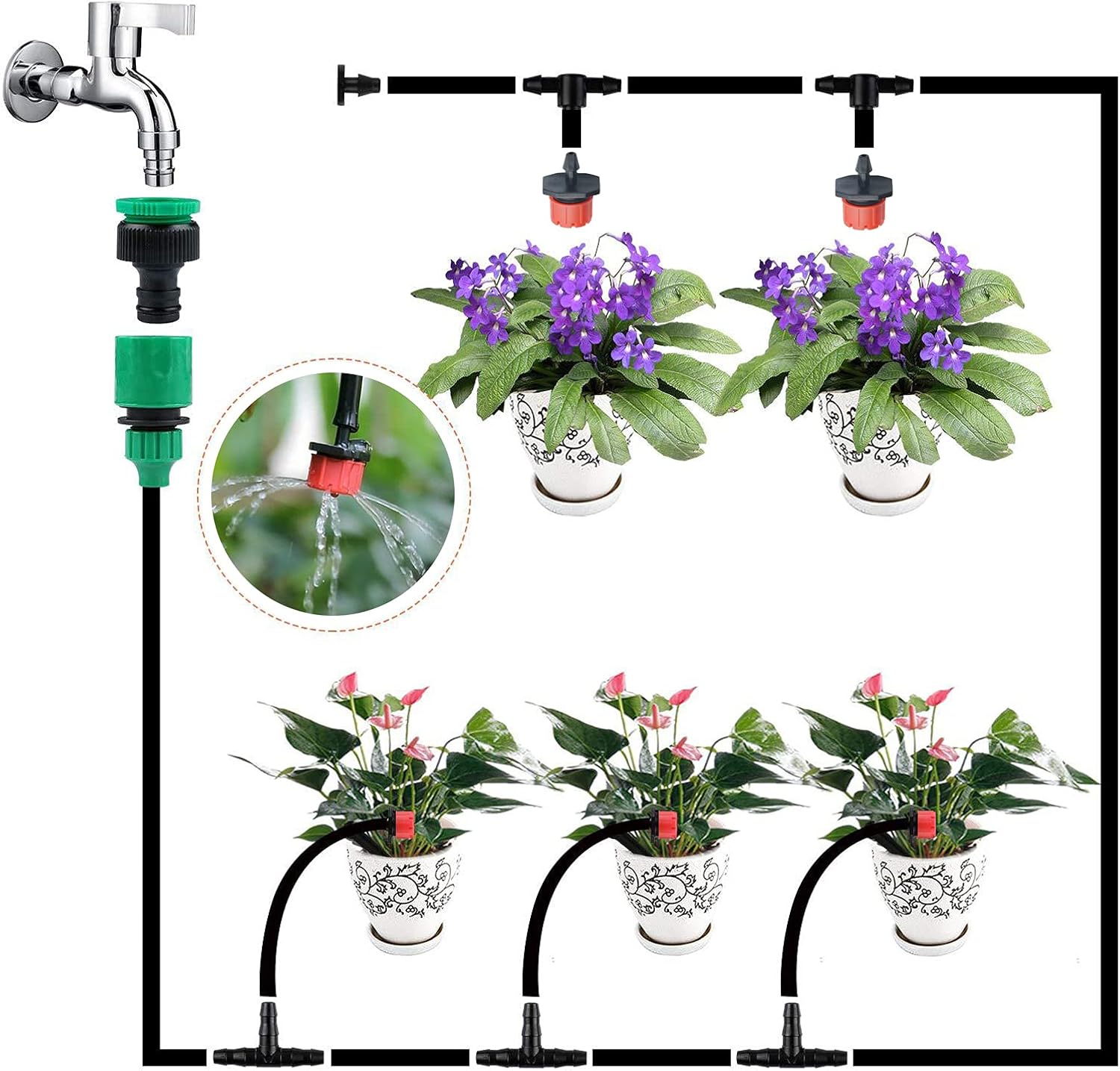 BowLift | Automatic drip irrigation system for plants – Complete set for garden and balcony