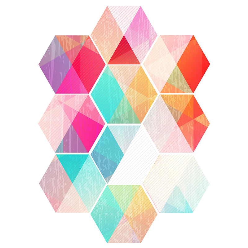 BowLift | Plastic Mosaic Tile Wallpaper Hexagonal for Stick and Remove Back Wall Tile