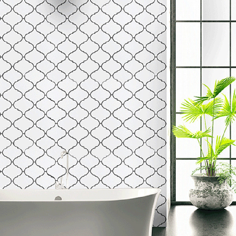 BowLift | White Subway Tiles Water-Resistant Peel & Stick Tile for Kitchen Backsplash