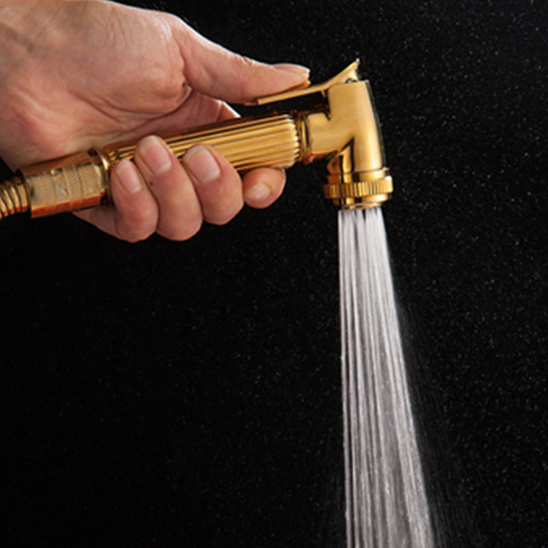 BowLift | Contemporary Shower Head Square Golden Bathroom Handheld Shower