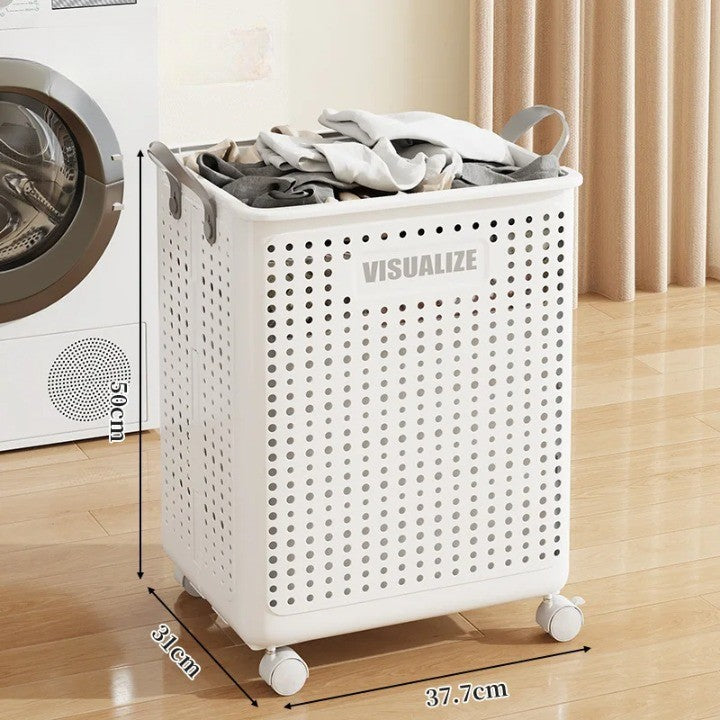 BowLift | Easy Mobility Modern Space-Saving Laundry Organizer Basket