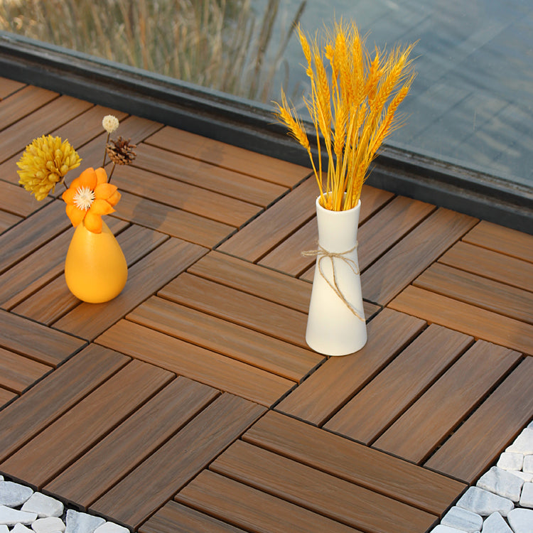 BowLift | Deck Plank drilled hardwood tiles exterior flooring