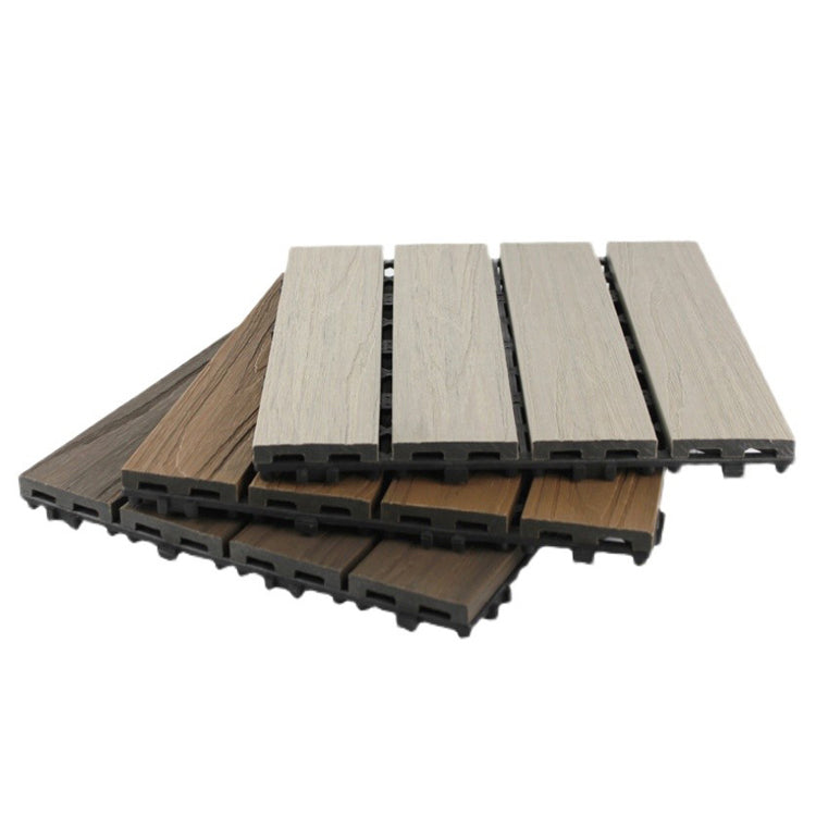 BowLift | Deck Plank drilled hardwood tiles exterior flooring