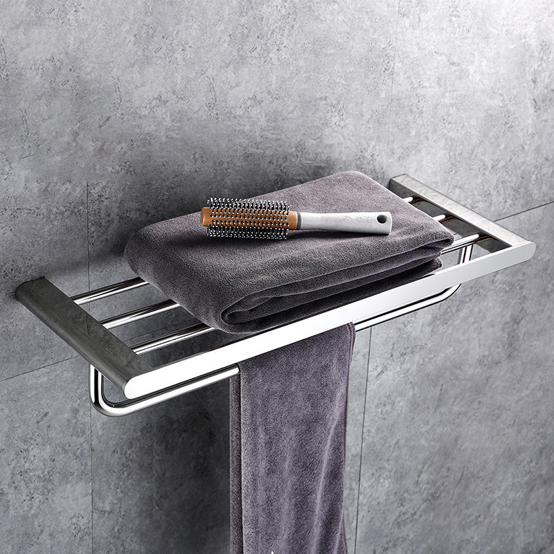 BowLift | Contemporary Bathroom Accessories Hardware Set in Silver with Soap Dish