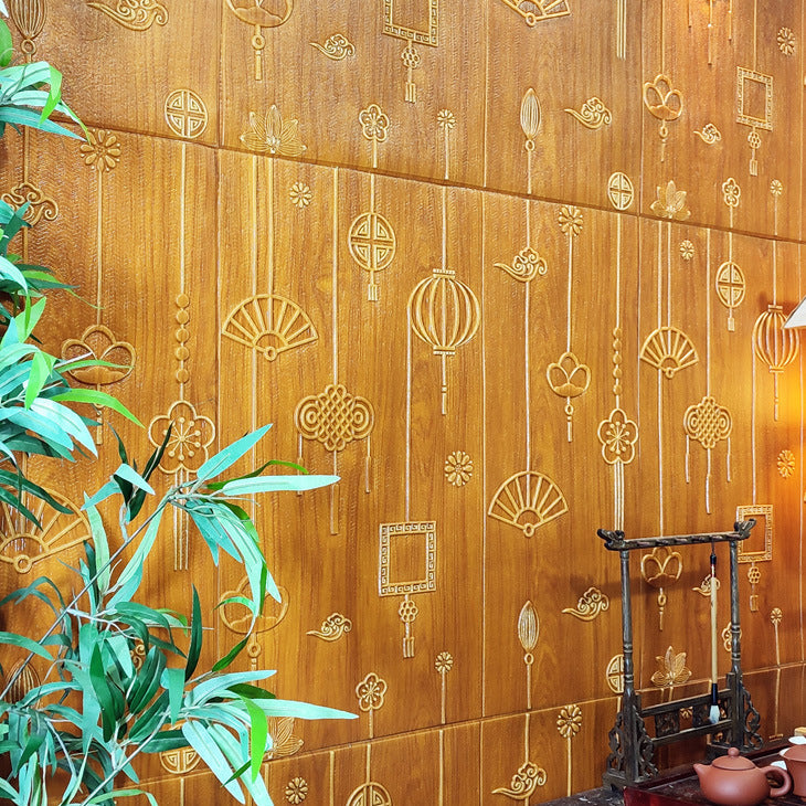 BowLift | Contemporary Wall Panels Self-Adhesive Waterproof Cartoon 3D Print Wall Covering