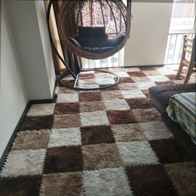 BowLift | Modern Carpet Tiles Interlocking Color Block Shag Carpet Tiles