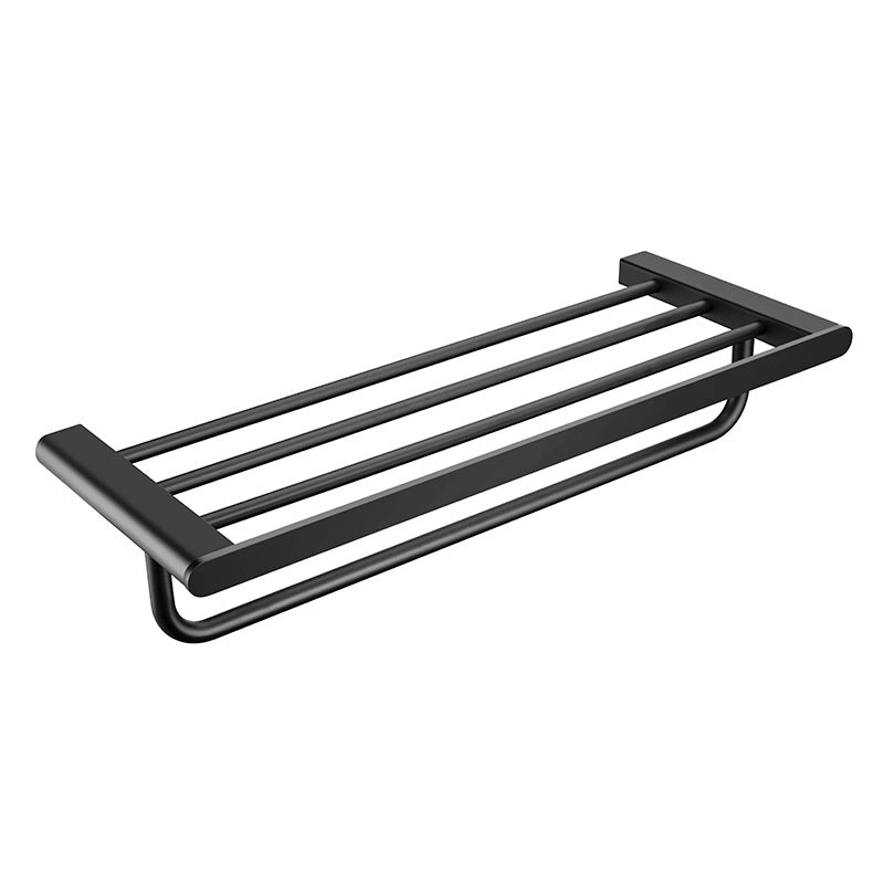 BowLift | Contemporary bathroom accessory single piece or in set made of black metal