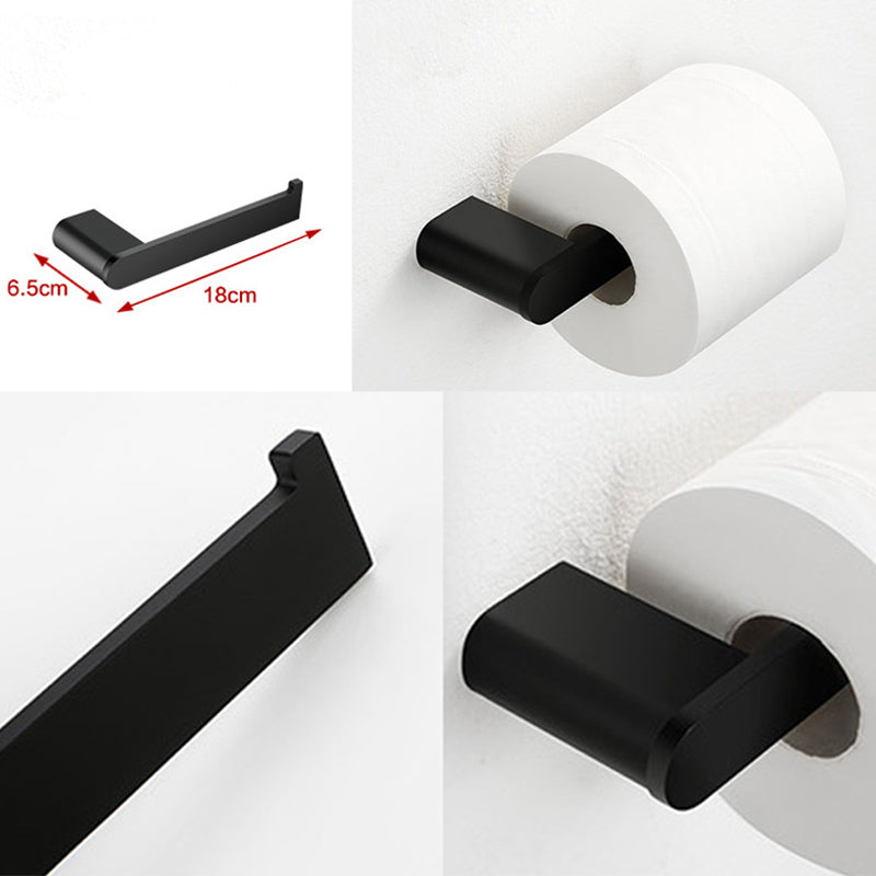 BowLift | Contemporary bathroom accessory single item or in set made of black metal