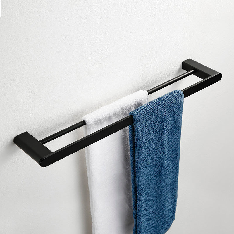 BowLift | Contemporary bathroom accessory single piece or in set made of black metal