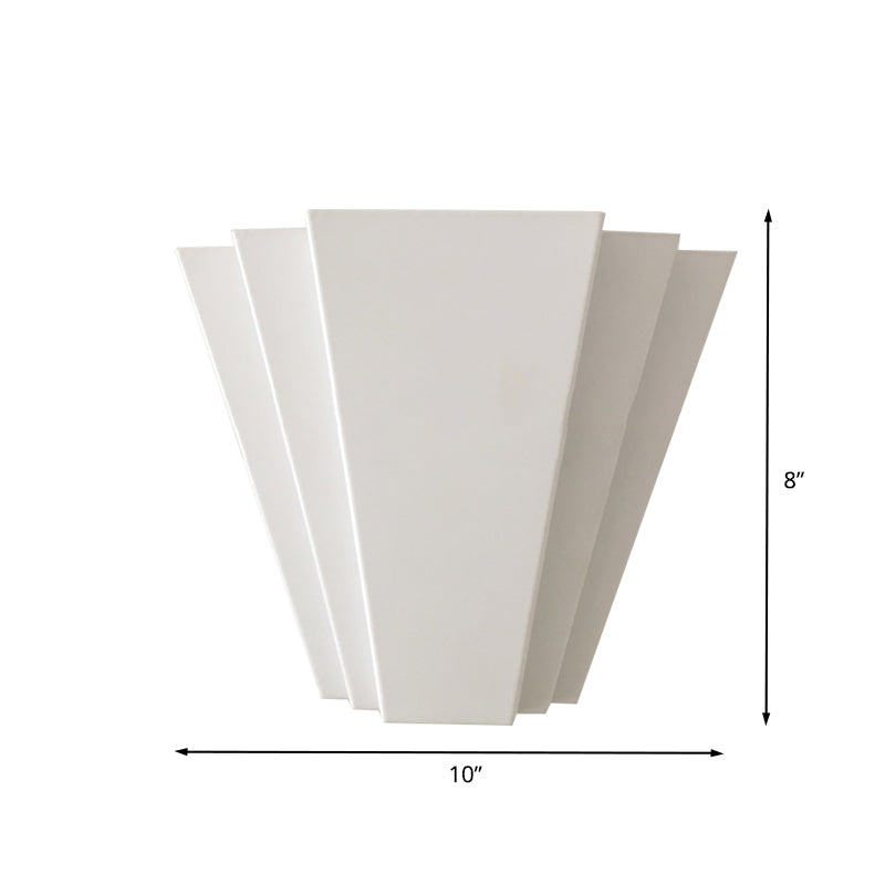 BowLift | White Sector Flush Wall Lamp contemporary LED iron wall-mounted light in white/warm light