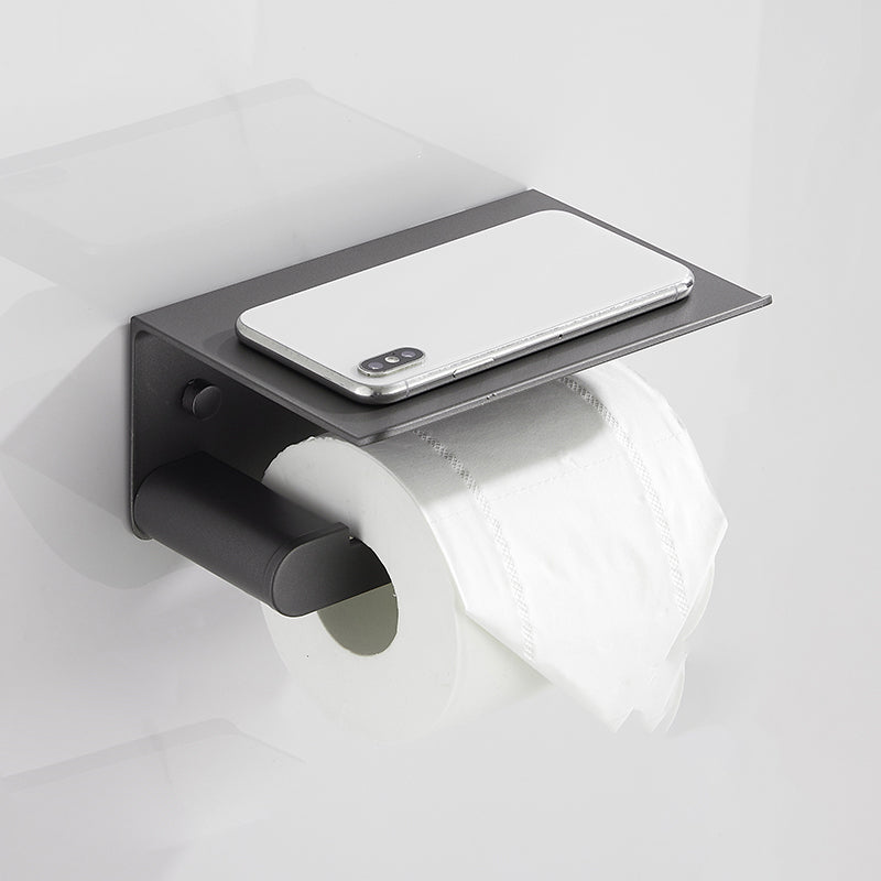 BowLift | Contemporary bathroom accessories single piece or in a set made of gray metal