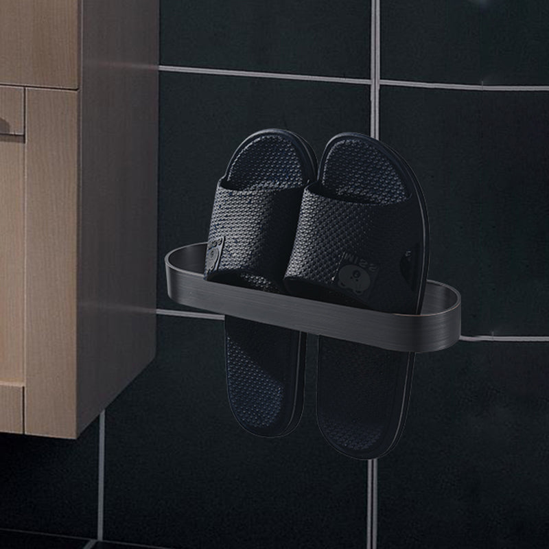 BowLift | 2-piece modern bathroom hardware set in gold/black, towel holder