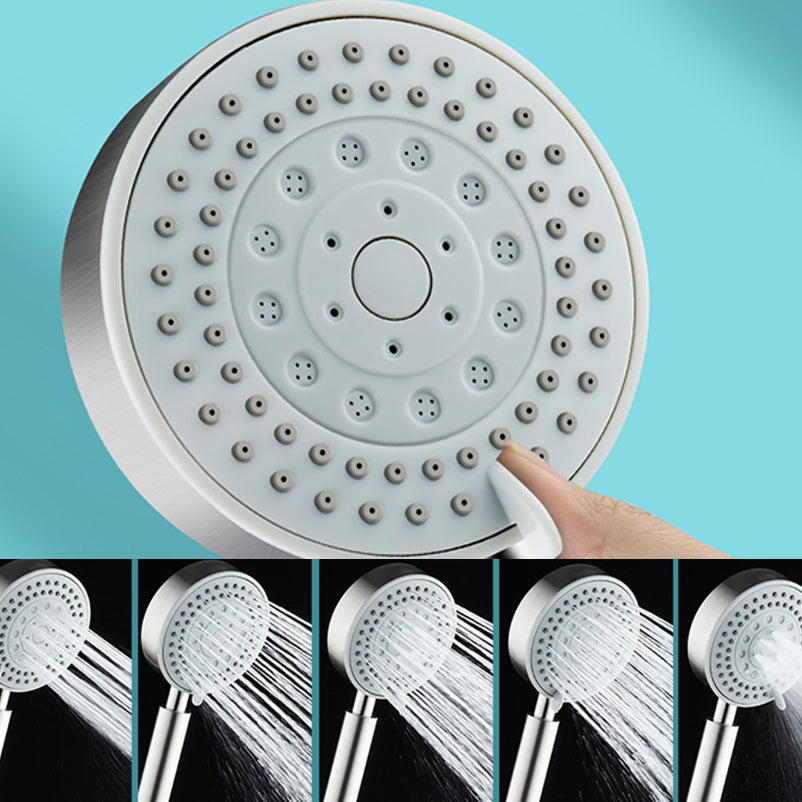 BowLift | Round self-cleaning hand shower adjustable spray pattern stainless steel hand shower