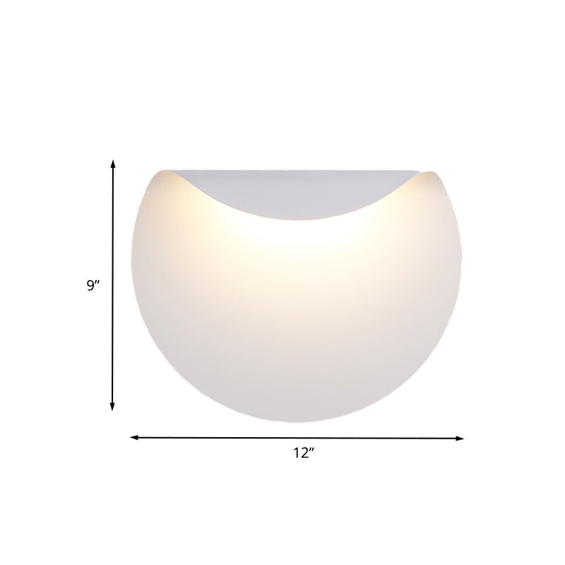 BowLift | Bend Panel Wall Lamp Lighting Simple Aluminium LED White Wall-Mounted Light in Warm/White Light for Living Room