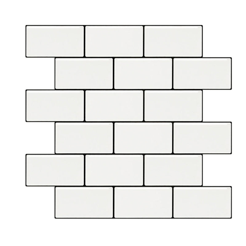BowLift | White Subway Tile Waterproof PVC Peel & Stick Tile for Backsplash Wall