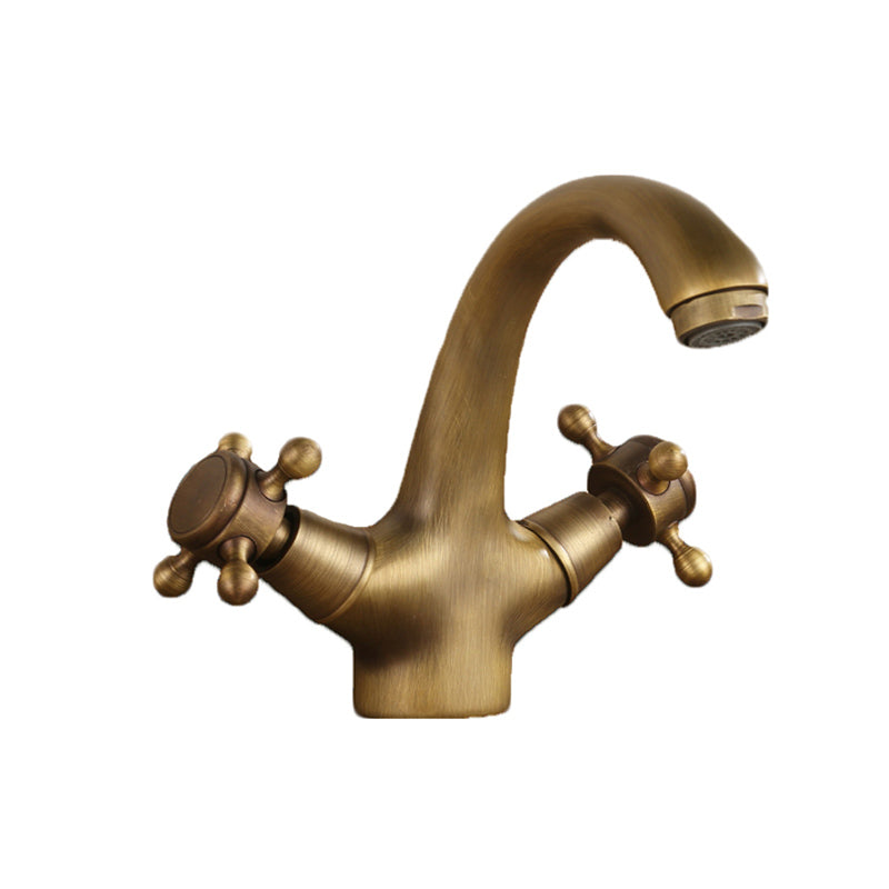 BowLift | Button Handle Widespread Bathroom Faucet Industrial Sink Faucet