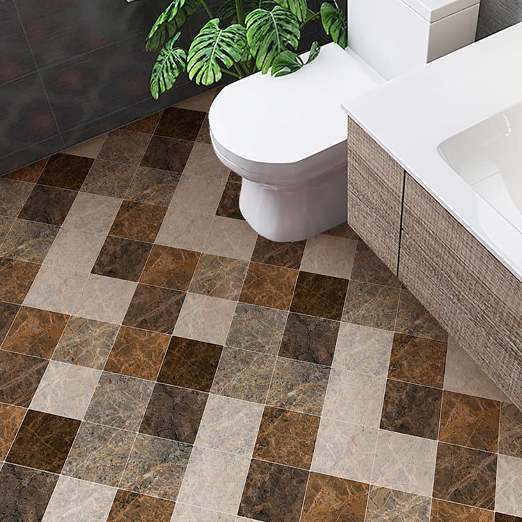BowLift | Brown non-slip floor tile 30 cm x 60 cm brick effect single tile PVC