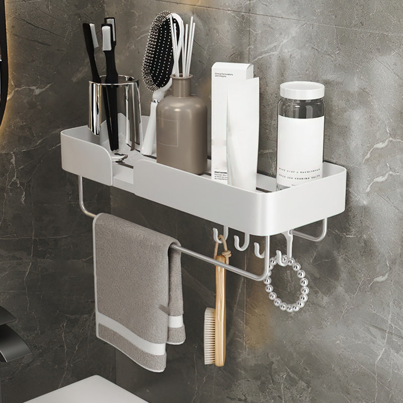BowLift | White Bathroom Set Modern 1/2/3 - Pieces Stainless Steel Bathroom Shelf