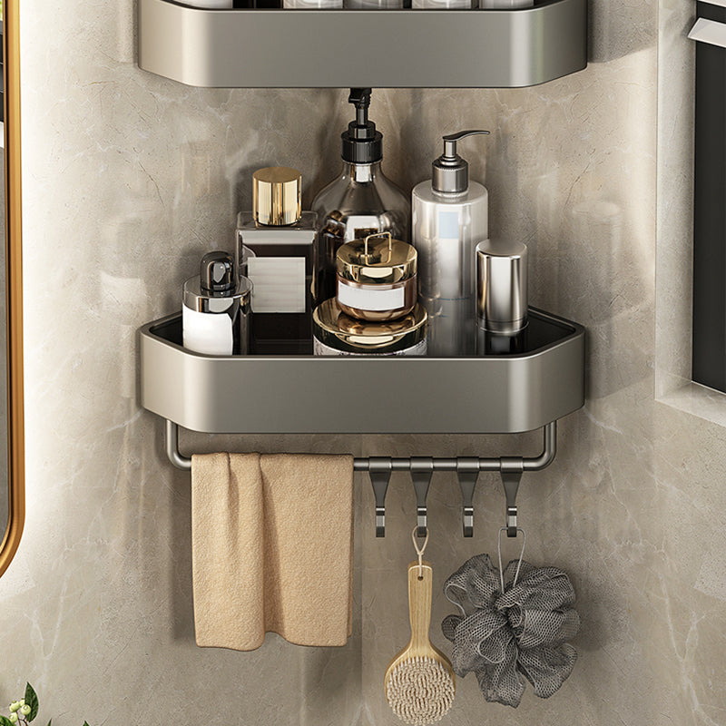 BowLift | Adhesive holder metal bathroom accessories single piece or in set with bathroom shelf